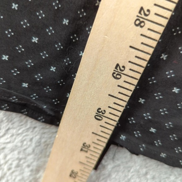 Grafton Shirt Mens Large 16.5 Slim Fit Black Geometric Button Up Dress Shirt - Picture 6 of 7